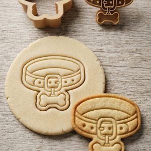 Conjunto  Cortador + Carimbo de Biscoito - Pets - Coleira