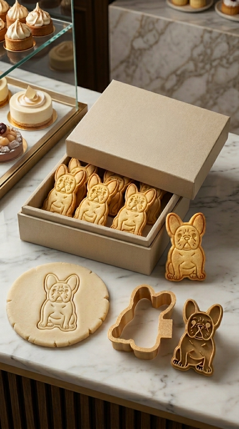 Conjunto Cortador + Carimbo de Biscoito - Pets - Buldog Francês - Imagem 2