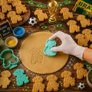 Conjunto  Cortador + Carimbo de Biscoito - Pets - Cãomisa 10